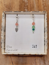 Indlæs billede til gallerivisning Lys koralrød og lys grøn facet m blad asymmetrisk stikker