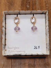 Indlæs billede til gallerivisning Facetteret krystalglas i glasstikker - flere farver