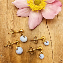 Indlæs billede til gallerivisning Stikkers - Lyseblå Meleret Dråbeformet