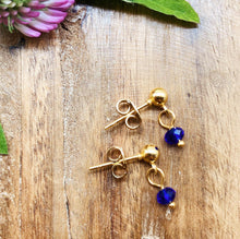 Indlæs billede til gallerivisning Stikkers - Mørkeblå Facetslebet