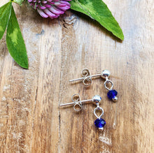 Indlæs billede til gallerivisning Stikkers - Mørkeblå Facetslebet