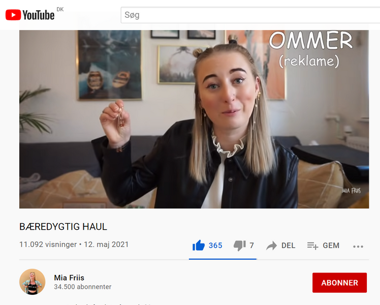 Mia Friis' haul om bæredygtighed og Ommersmykker