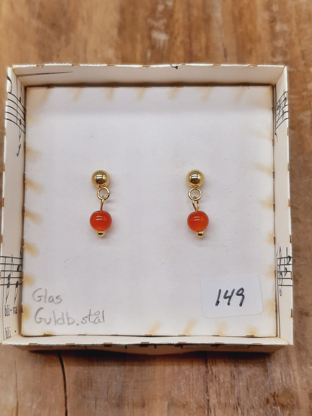 Stikker - Klar rød glas