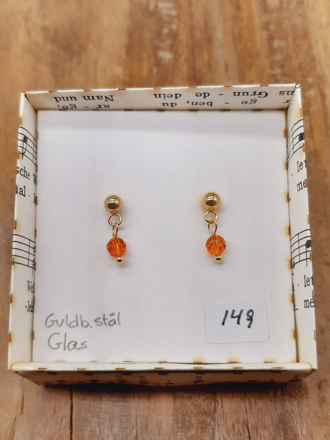 Stikker - Orange facetglas