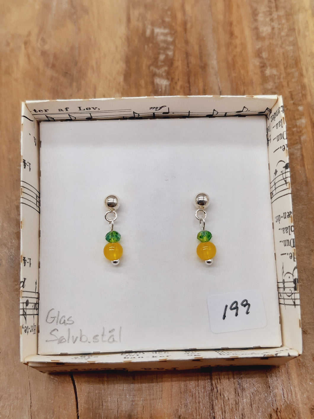 Stikker - Gul-grøn glas