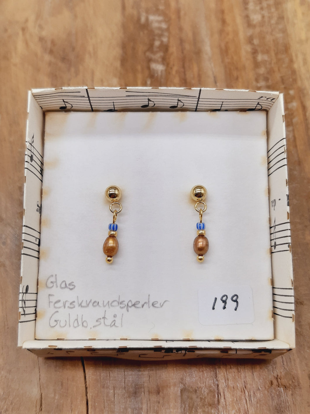 Stikker - Brun og blåstribet