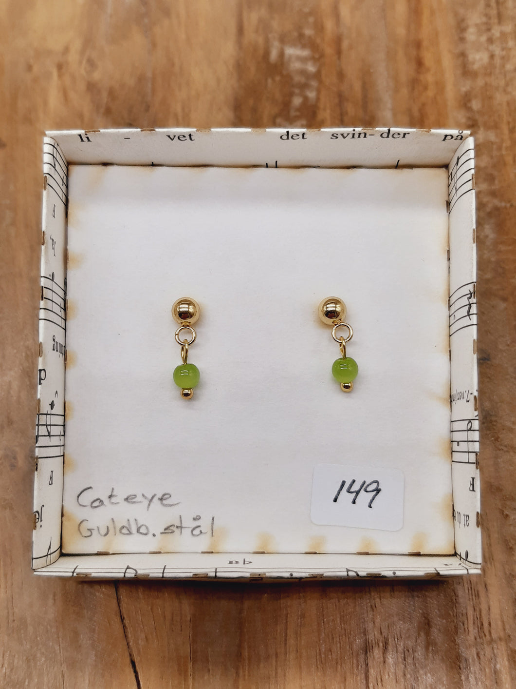Stikker - Lysegrøn cateye