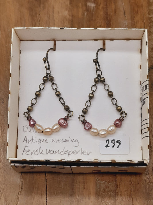 Kædehoops med ferskvandsperler