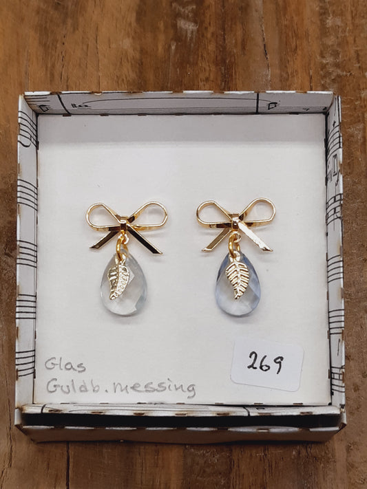 Sløjfeørering med dråbe og blad