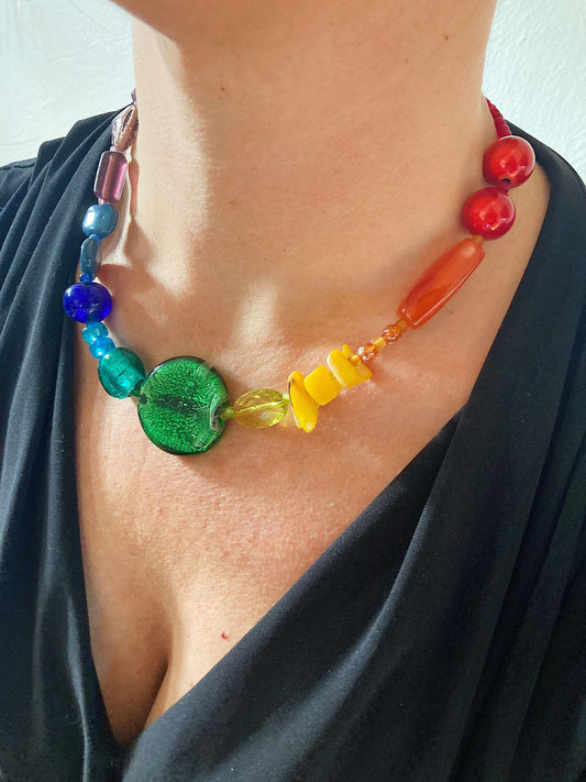 Halskæde - Regnbue