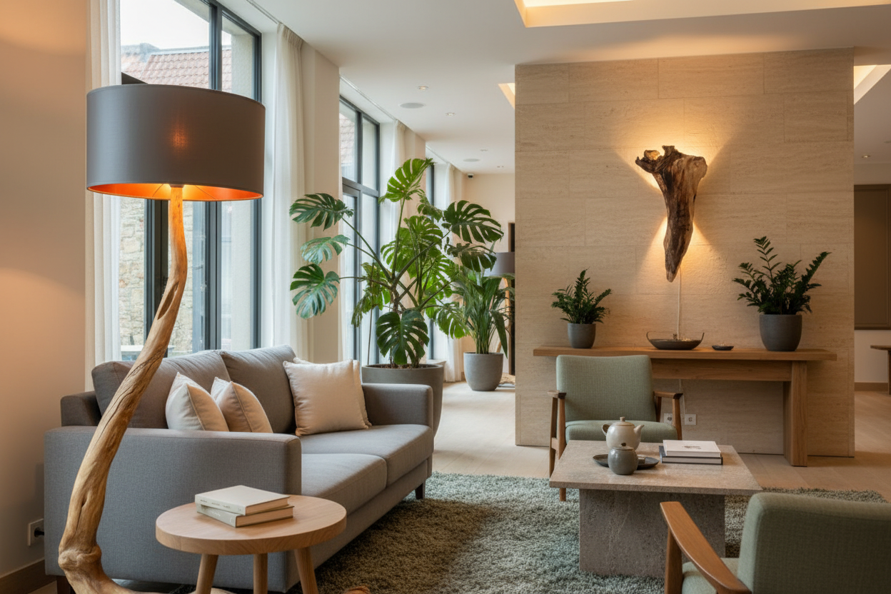 Hero billede af Tranen ved sofa og Kræmmerhuset i hotel foyer