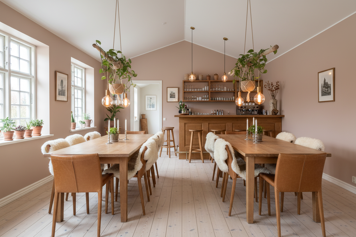 Restaurant med to lamper - helt nyt forsøg