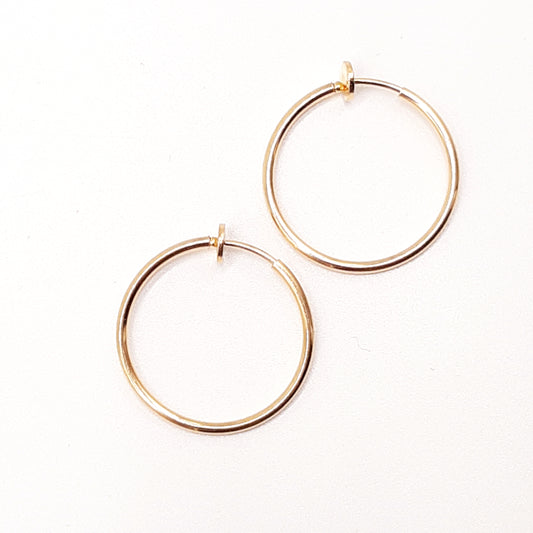 Clip-hoop guld Stor