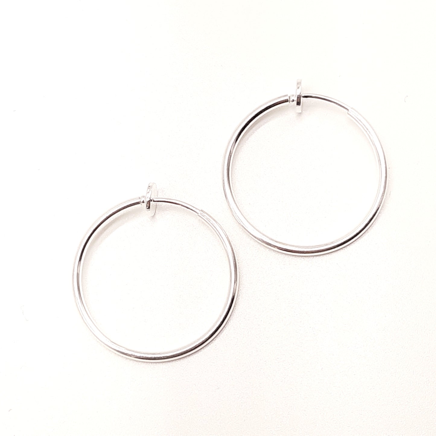 Clip-hoop sølv Stor